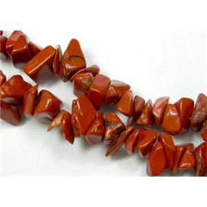 Red Jasper Chip Beads, 4-9mm