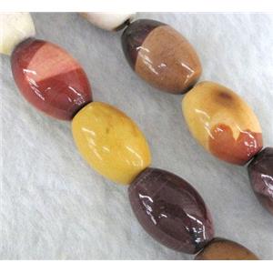 Mookaite jasper Beads, barrel, approx 12x18mm, 15.5 inches