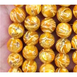 Tridacna Shell Beads, round, approx 12mm dia, 16 inches