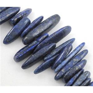 lapis lazuli chips beads, approx 10-20mm length