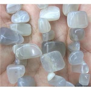 moonstone chip beads, freeform, approx 8-15mm, 15.5 inches