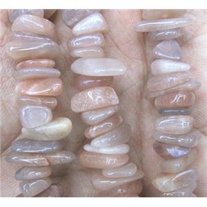 moonstone beads chips, freeform, approx 8-15mm, 15.5 inches