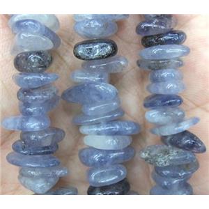 Tanzanite beads, chihp, freeform, approx 8-15mm, 15.5 inches
