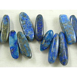 Lapis Lazuli beads, Chip, 5x20mm