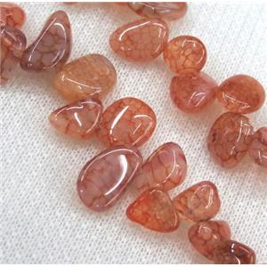 dragon veins agate chips bead, freeform, approx 6-10mm, 15.5 inches