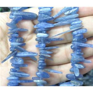 blue kyanite stick chip beads, approx 10-22mm