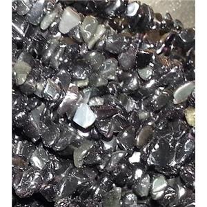 smoky quartz chips bead, freeform, approx 3-6mm, 32 inchlength