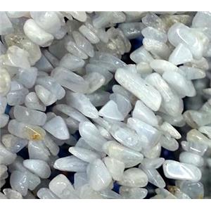 white jade chips bead, freeform, approx 3-6mm, 32 inchlength