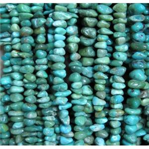 natural turquoise bead chip, freeform, approx 4-6mm