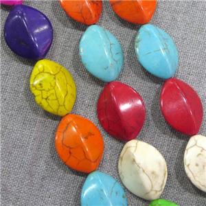 synthetic Turquoise beads, mix color, approx 22-27mm