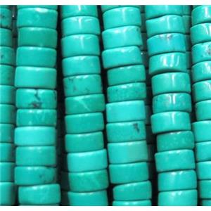 Turquoise bead, heshi, blue, stabilized, approx 3-4x6mm