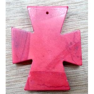 Cross Turquoise Pendant, stability, 70x80mm