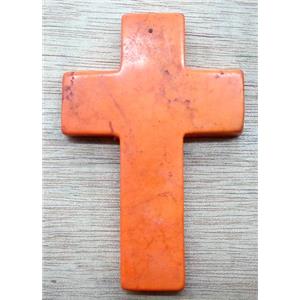 Cross Turquoise Pendant, stability, 60x90mm
