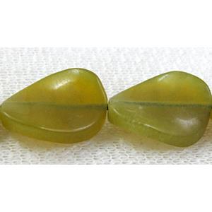 Natural Twist Leaf Gemstone bead, 13x18mm, 22pcs per st