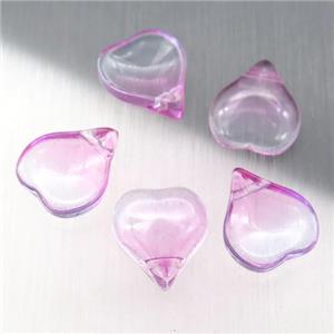 pink jadeite glass teardrop beads, approx 13-14mm