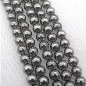 round clear gray Crystal Glass Beads, approx 8mm dia
