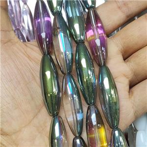 Crystal Glass Rice Beads Multicolor, approx 12-40mm