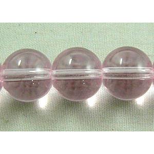Round Purple Glass Bead, 10mm dia,30pcs per st