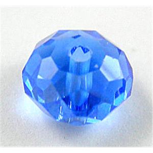 Chinese Crystal Beads, faceted rondelle, 6mm dia, 100pcs per st