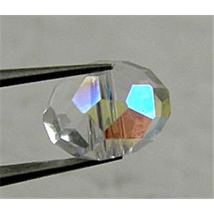 Chinese Crystal Beads, faceted rondelle, Clear AB-Color, approx 2x3mm, 150pcs per st