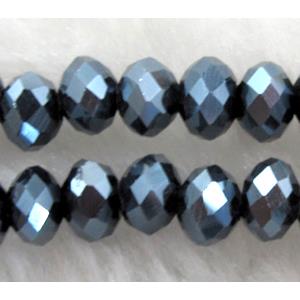 Chinese Crystal Beads, Faceted Rondelle, 8mm dia, 72pcs per st