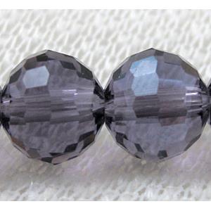 Glass Crystal Beads, faceted round, lavender, approx 10mm dia, 72pcs per st