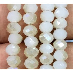 chinese crystal glass beads, faceted rondelle, approx 3x4mm, 150pcs per st
