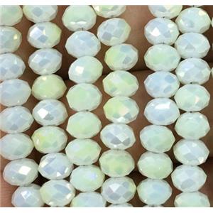 chinese crystal glass beads, faceted rondelle, approx 4x6mm, 100pcs per st