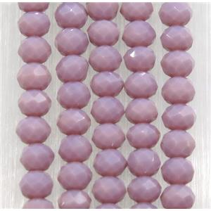 purple chinese crystal glass beads, faceted rondelle, approx 2.5x3mm, 150 pcs per st