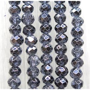chinese crystal glass beads, faceted rondelle, approx 2.5x3mm, 150 pcs per st