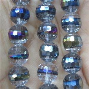 Chinese Crystal Glass beads, faceted round, approx 10mm, 40pcs per st