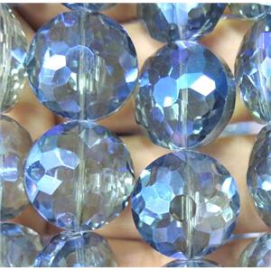 chinese crystal bead, faceted round, approx 18mm dia, 18pcs per st