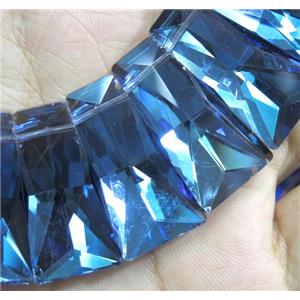 chinese crystal glass bead, faceted, approx 15-30mm, 25pcs per st