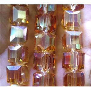 chinese crystal glass bead, faceted, approx 10x10mm, 40pcs per st