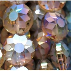 chinese crystal glass bead, faceted round, approx 18mm dia, 15pcs per st