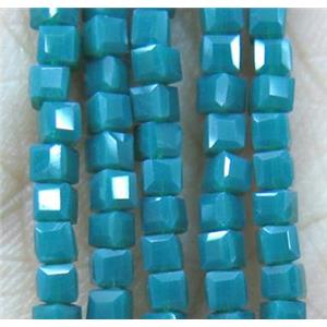 chinese crystal glass seed beads, faceted cube, approx 2x2x2mm, 200pcs per st