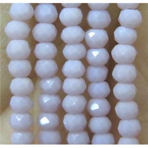 chinese crystal glass bead, faceted rondelle, approx 2mm, 200pcs per st