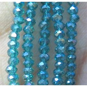 chinese crystal glass bead, faceted rondelle, approx 2mm, 200pcs per st