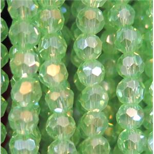 chinese crystal bead, faceted round AB color, approx 4mm dia, 100pcs per st