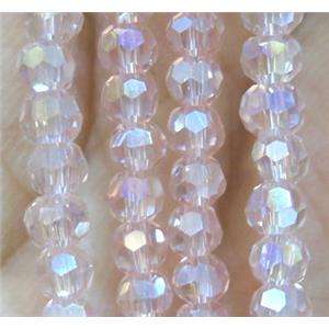 chinese crystal bead, faceted round, approx 4mm dia, 100pcs per st