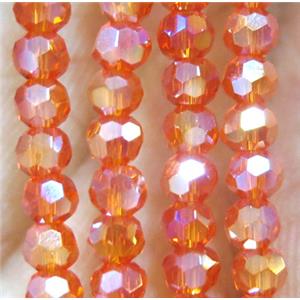 chinese crystal bead, faceted round, approx 4mm dia, 100pcs per st