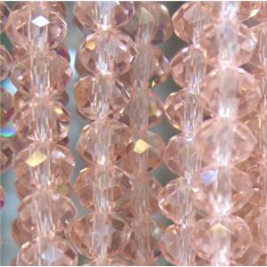 chinese crystal bead, faceted rondelle, approx 4x6mm. 100 pcs per st