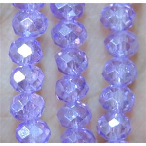 Chinese crystal bead, faceted rondelle, approx 3x4mm, 150 pcs per st