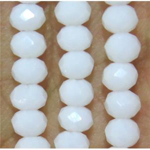 Chinese crystal beads, faceted rondelle, approx 4x6mm. 100 pcs per st