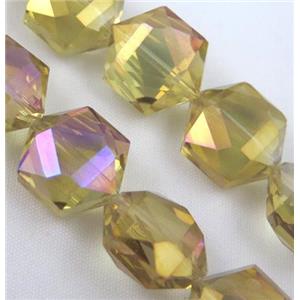 Chinese Crystal Beads, Faceted, AB color, approx 16mm dia, 20pcs per st