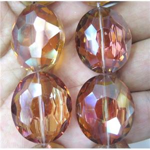 Chinese Crystal Beads, faceted oval, approx 13-23mm, 15pcs per st