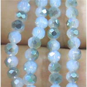 Chinese crystal bead, faceted round, approx 4mm dia, 100pcs per st