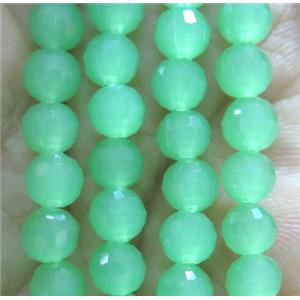 Chinese crystal glass bead, faceted round, approx 6mm dia, 72pcs per st