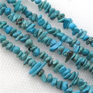 Magnesite Turquoise beads chip, approx 4-6mm