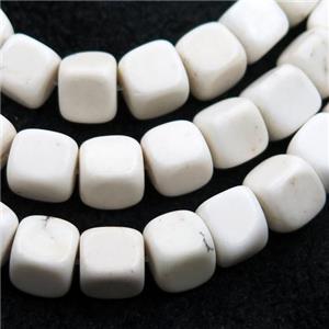 white Magnesite Turquoise beads, approx 8mm